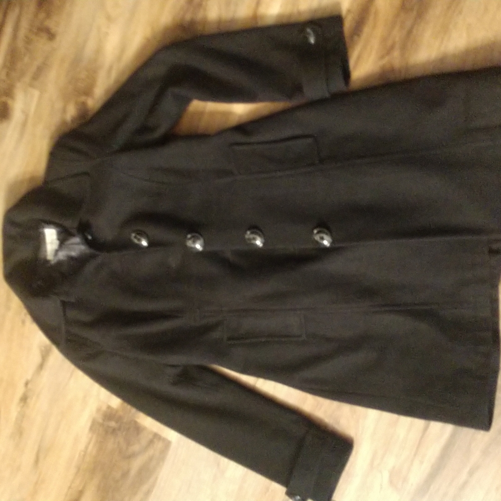 Black knee length merona coat